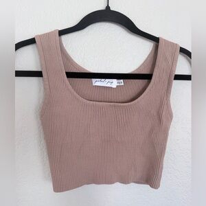 Petal + Pup ribbed crop tank